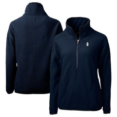 Chicago Cubs Cutter & Buck Women's Cooperstown Collection Cascade Eco Sherpa Fleece Half-Zip Pullover Jacket - MLB Jackets