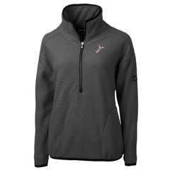 Cincinnati Reds Cutter & Buck Women's Cooperstown Collection Cascade Eco Sherpa Fleece Half-Zip Pullover Jacket - MLB Jackets