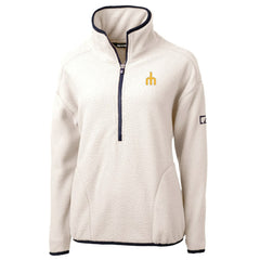 Seattle Mariners Cutter & Buck Women's  Cascade Eco Sherpa Fleece Half-Zip Pullover Jacket - MLB Jackets