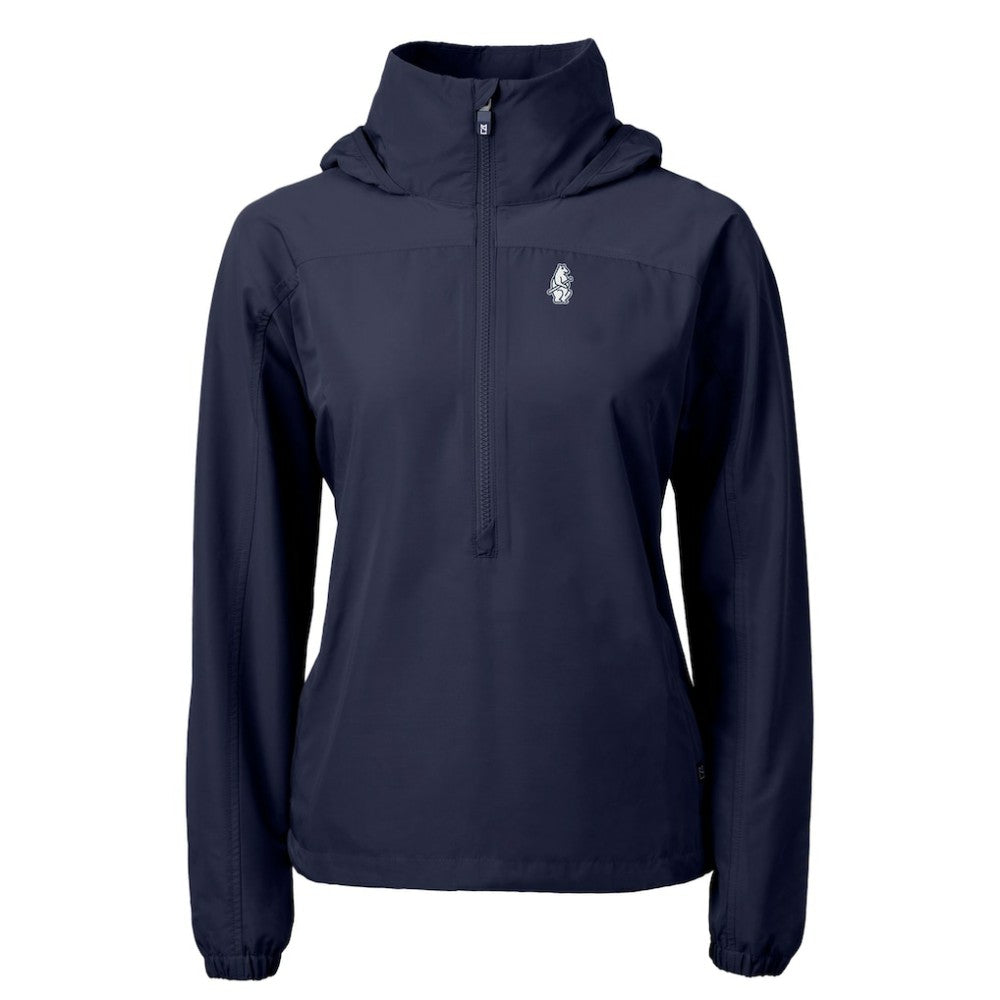 Chicago Cubs Cutter & Buck Women's Cooperstown Collection Charter Eco Recycled Half-Zip Anorak Jacket - MLB Jackets
