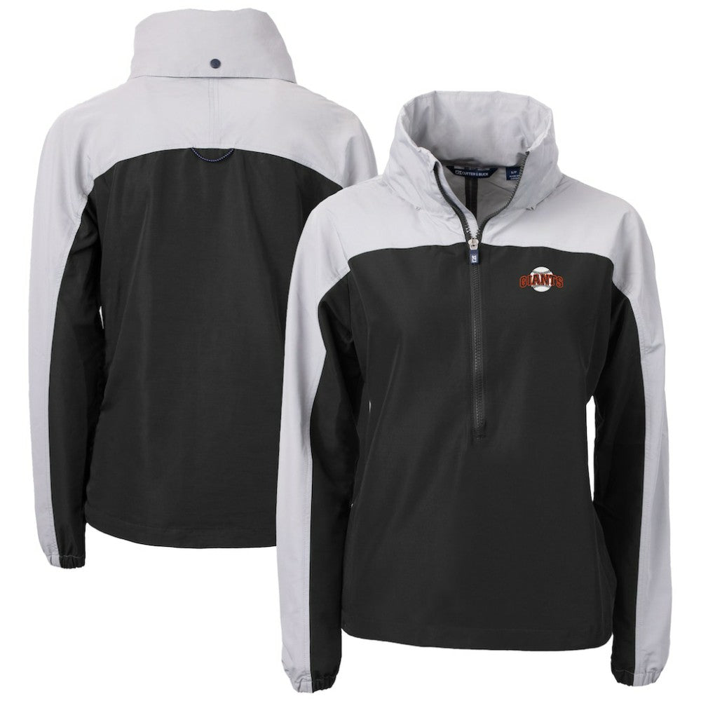 San Francisco Giants Cutter & Buck Women's  Charter Eco Recycled Half-Zip Anorak Jacket - MLB Jackets