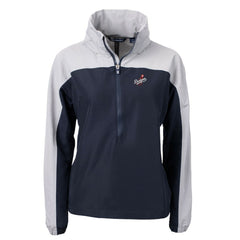 Los Angeles Dodgers Cutter & Buck Women's  Charter Eco Recycled Half-Zip Anorak Jacket - MLB Jackets