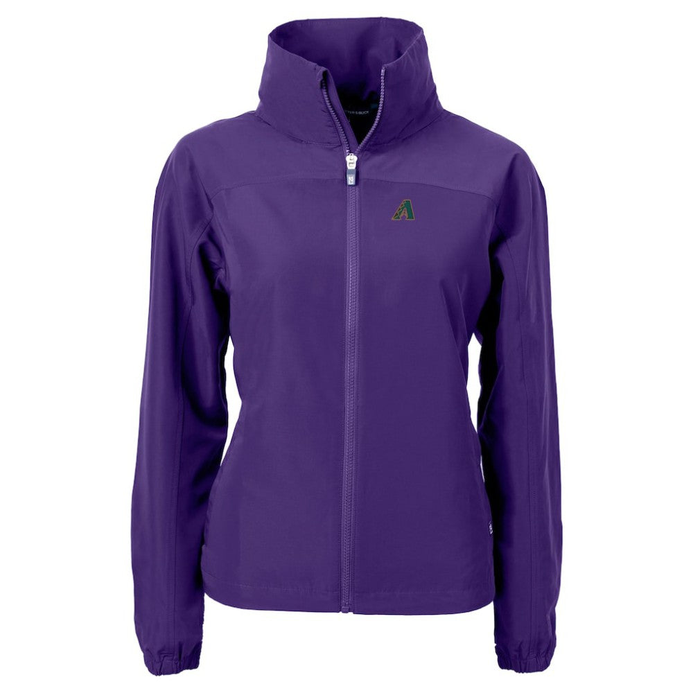 Arizona Diamondbacks Cutter & Buck Women's Charter Eco Recycled Full-Zip Jacket - MLB Jackets