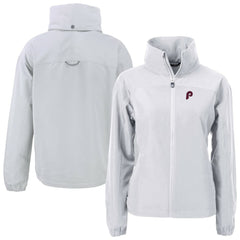 Philadelphia Phillies Cutter & Buck Women's Cooperstown Collection Charter Eco Recycled Full-Zip Jacket - MLB Jackets