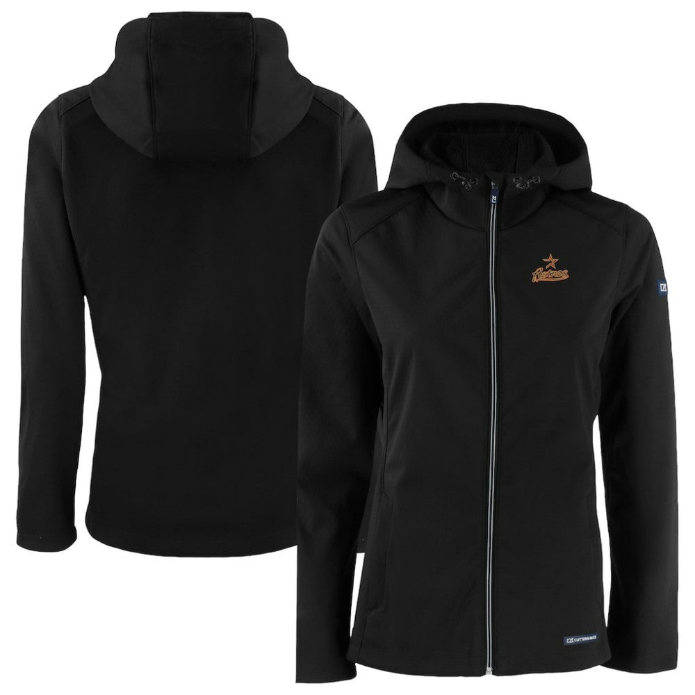Houston Astros Cutter & Buck Women's Evoke Eco Softshell Recycled Full-Zip Jacket - MLB Jackets