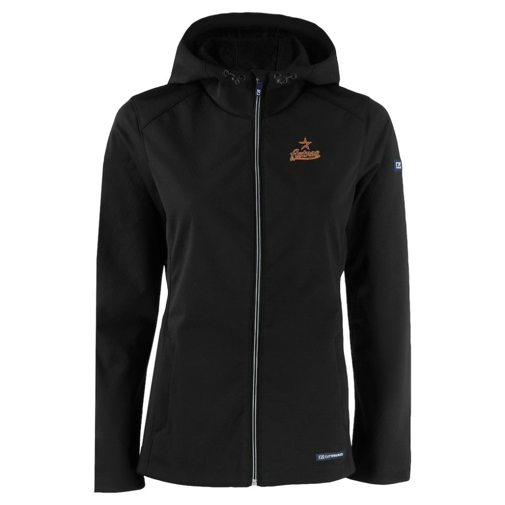 Houston Astros Cutter & Buck Women's Evoke Eco Softshell Recycled Full-Zip Jacket - MLB Jackets