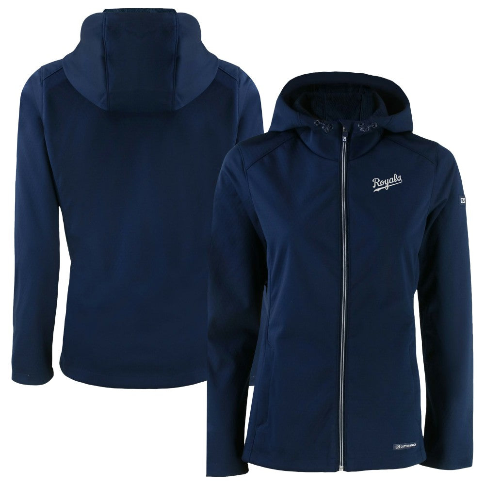 Kansas City Royals Cutter & Buck Women's Evoke Eco Softshell Recycled Full-Zip Jacket - MLB Jackets