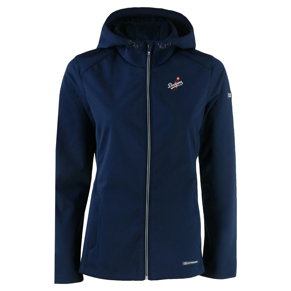 Los Angeles Dodgers Cutter & Buck Women's Evoke Eco Softshell Recycled Full-Zip Jacket - MLB Jackets
