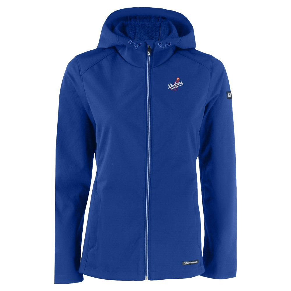 Los Angeles Dodgers Cutter & Buck Women's Evoke Eco Softshell Recycled Full-Zip Jacket - MLB Jackets