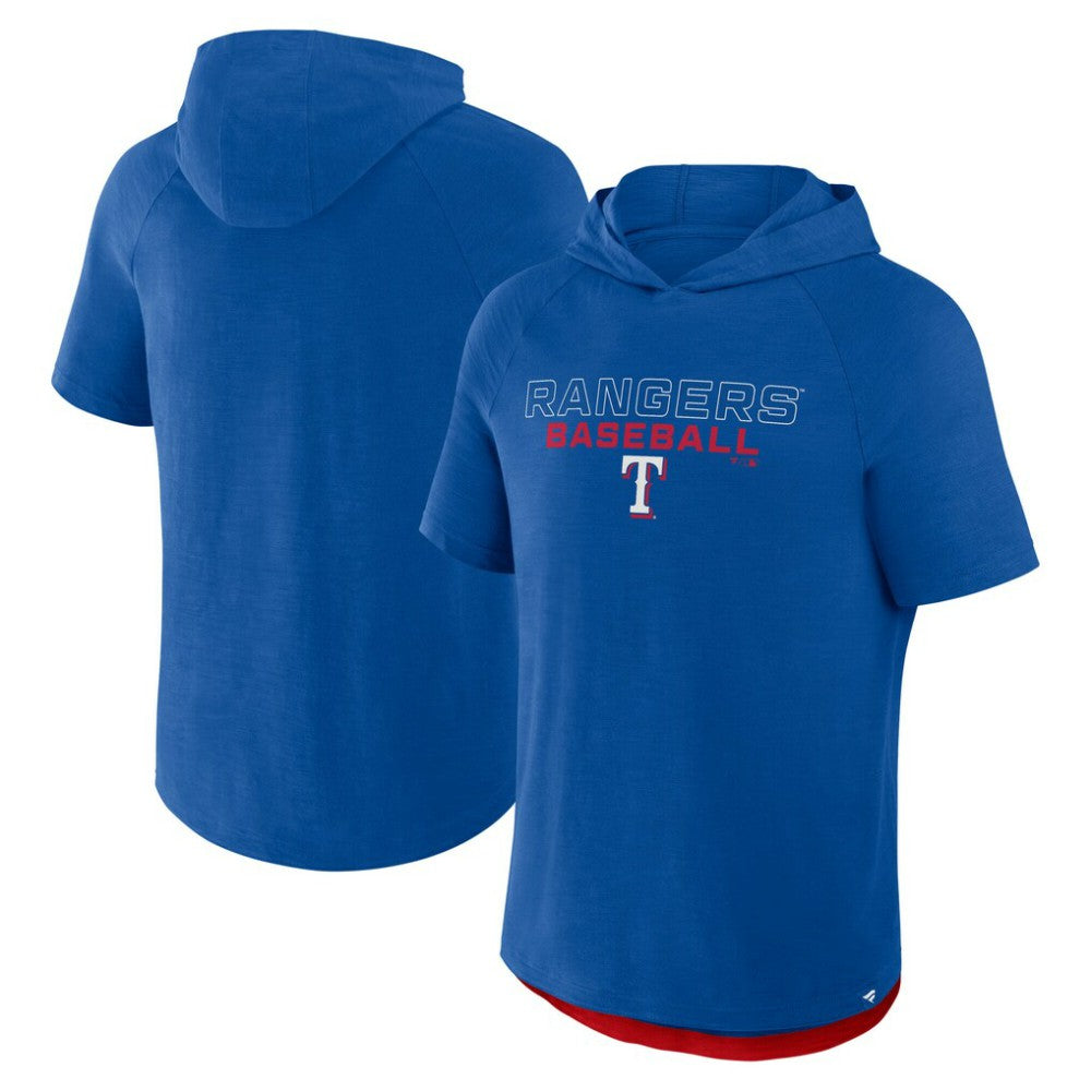 Texas Rangers Fanatics Clubhouse Optimal Play Raglan Hoodie T-Shirt - MLB Hoodies