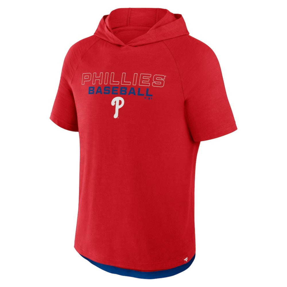 Philadelphia Phillies Fanatics Clubhouse Optimal Play Raglan Hoodie T-Shirt - MLB Hoodies