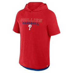 Philadelphia Phillies Fanatics Clubhouse Optimal Play Raglan Hoodie T-Shirt - MLB Hoodies