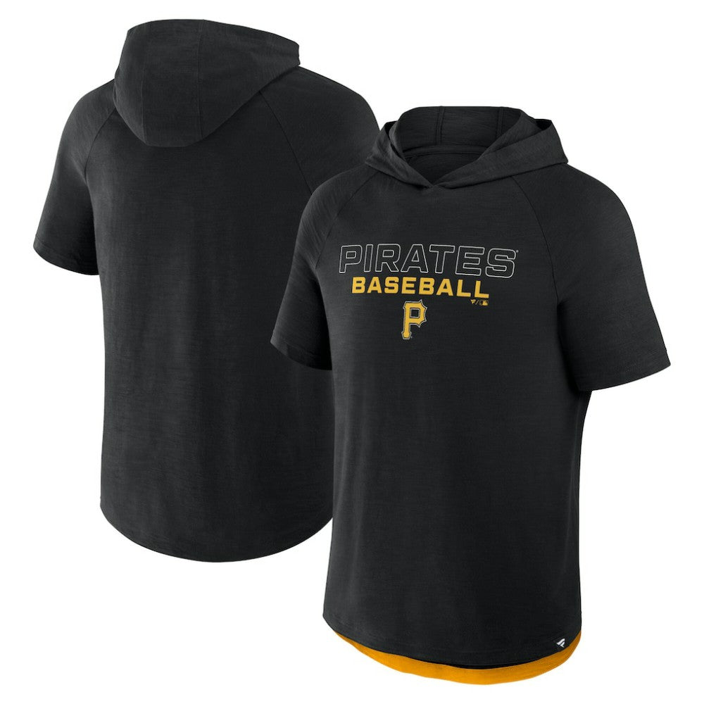 Pittsburgh Pirates Fanatics Clubhouse Optimal Play Raglan Hoodie T-Shirt - MLB Hoodies