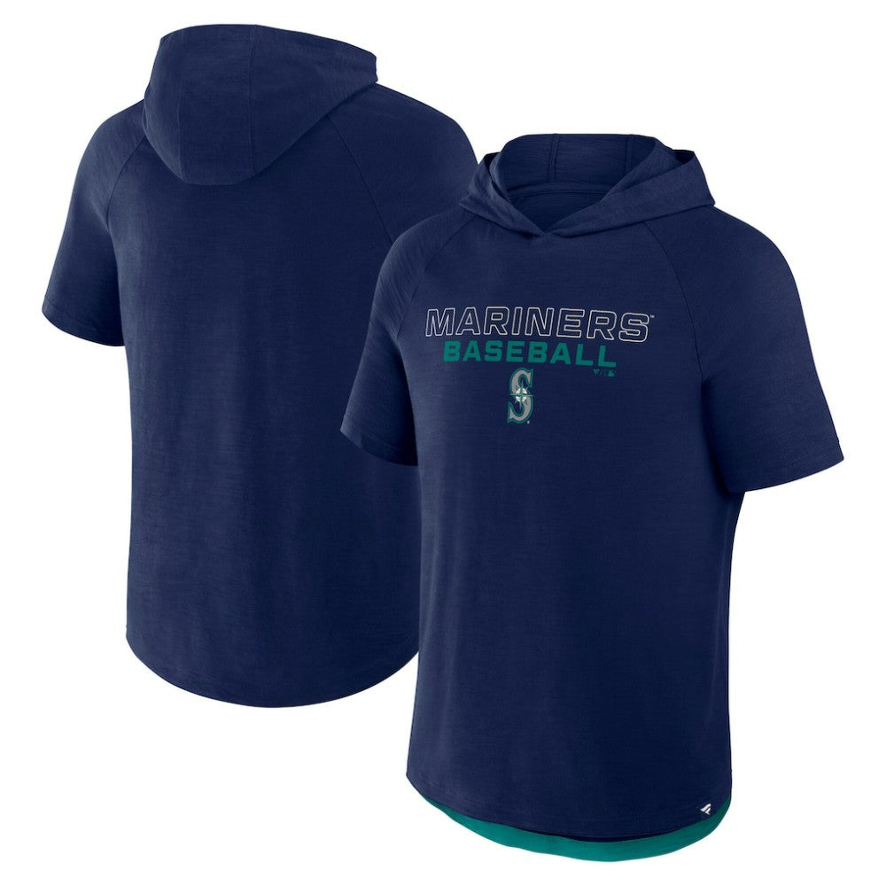 Seattle Mariners Fanatics Clubhouse Optimal Play Raglan Hoodie T-Shirt - MLB Hoodies