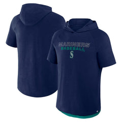 Seattle Mariners Fanatics Clubhouse Optimal Play Raglan Hoodie T-Shirt - MLB Hoodies