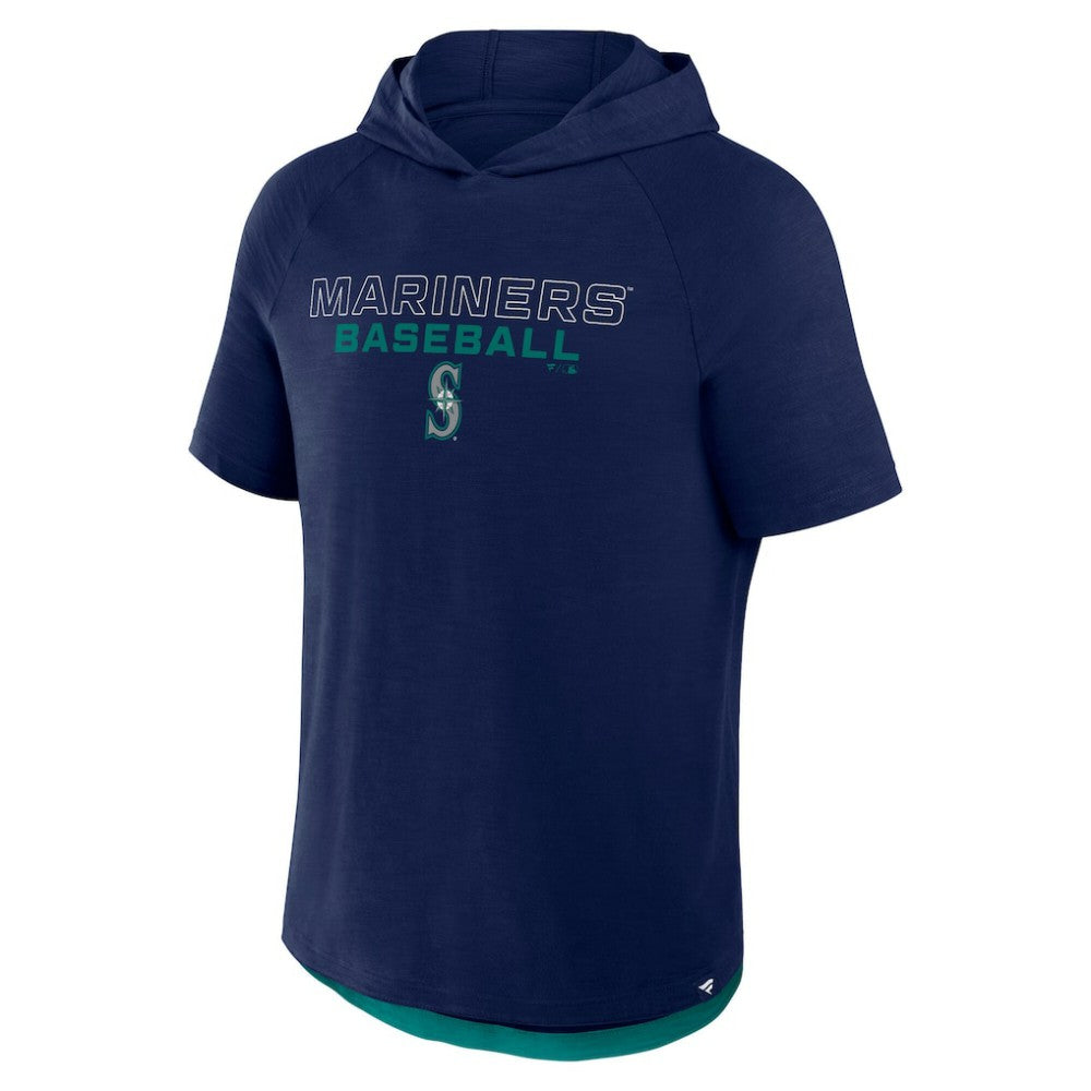 Seattle Mariners Fanatics Clubhouse Optimal Play Raglan Hoodie T-Shirt - MLB Hoodies