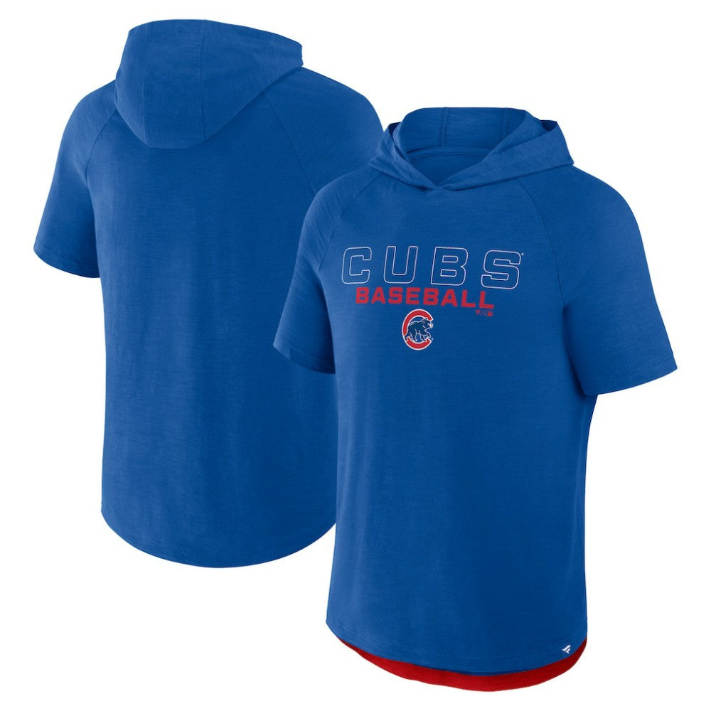 Chicago Cubs Fanatics Clubhouse Optimal Play Raglan Hoodie T-Shirt - MLB Hoodies