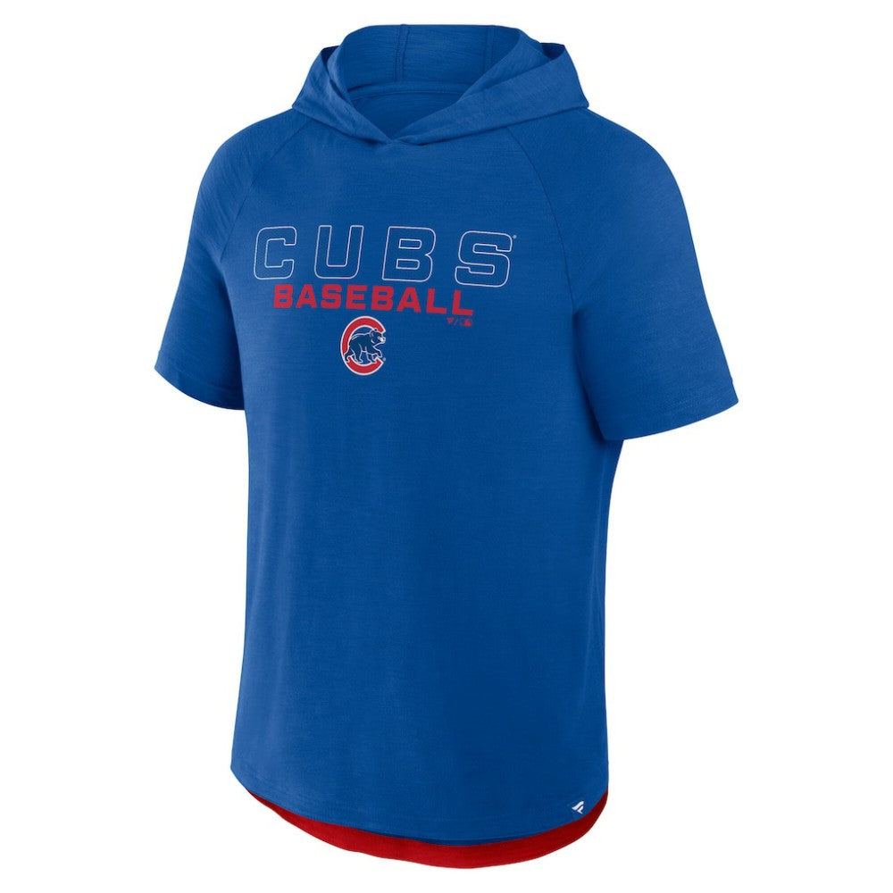 Chicago Cubs Fanatics Clubhouse Optimal Play Raglan Hoodie T-Shirt - MLB Hoodies
