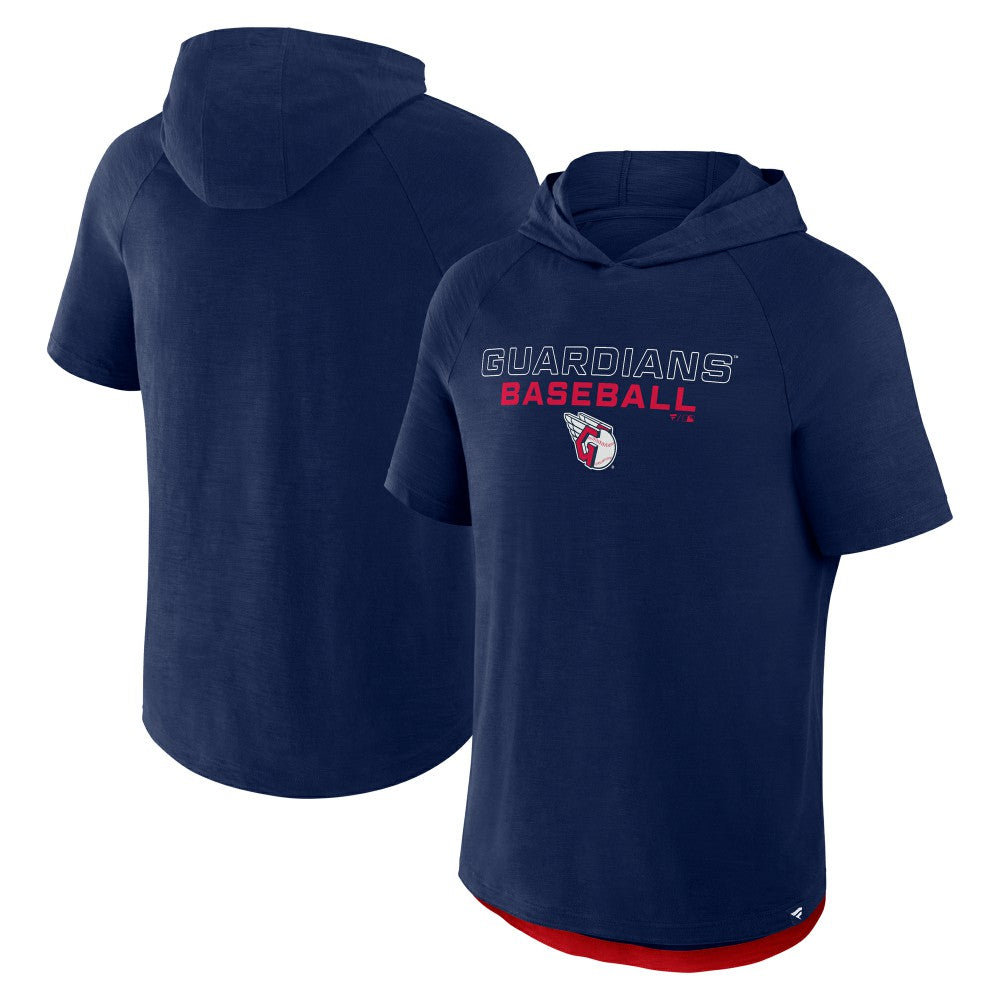 Cleveland Guardians Fanatics Clubhouse Optimal Play Raglan Hoodie T-Shirt - MLB Hoodies