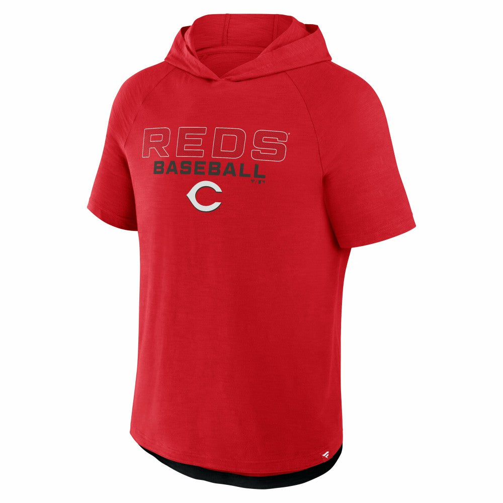 Cincinnati Reds Fanatics Clubhouse Optimal Play Raglan Hoodie T-Shirt - MLB Hoodies
