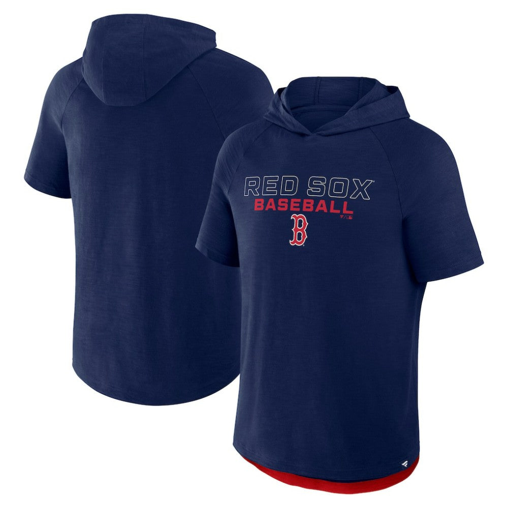 Boston Red Sox Fanatics Clubhouse Optimal Play Raglan Hoodie T-Shirt - MLB Hoodies