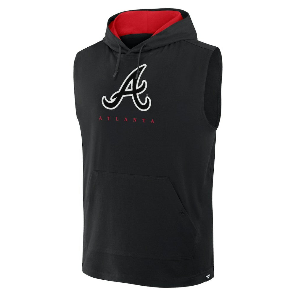 Atlanta Braves Fanatics Fire Speed Sleeveless Pullover Hoodie - MLB Hoodies