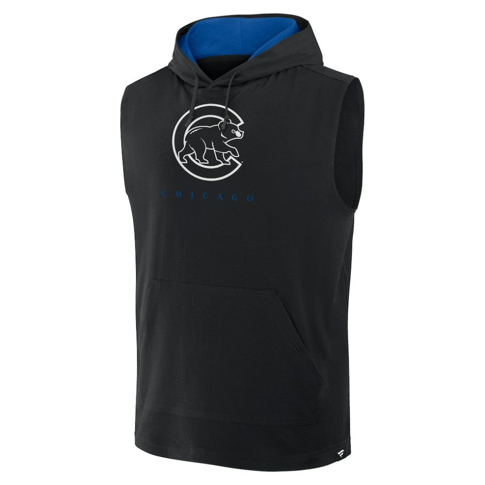 Chicago Cubs Fanatics Fire Speed Sleeveless Pullover Hoodie - MLB Hoodies