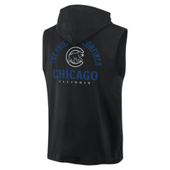 Chicago Cubs Fanatics Fire Speed Sleeveless Pullover Hoodie - MLB Hoodies