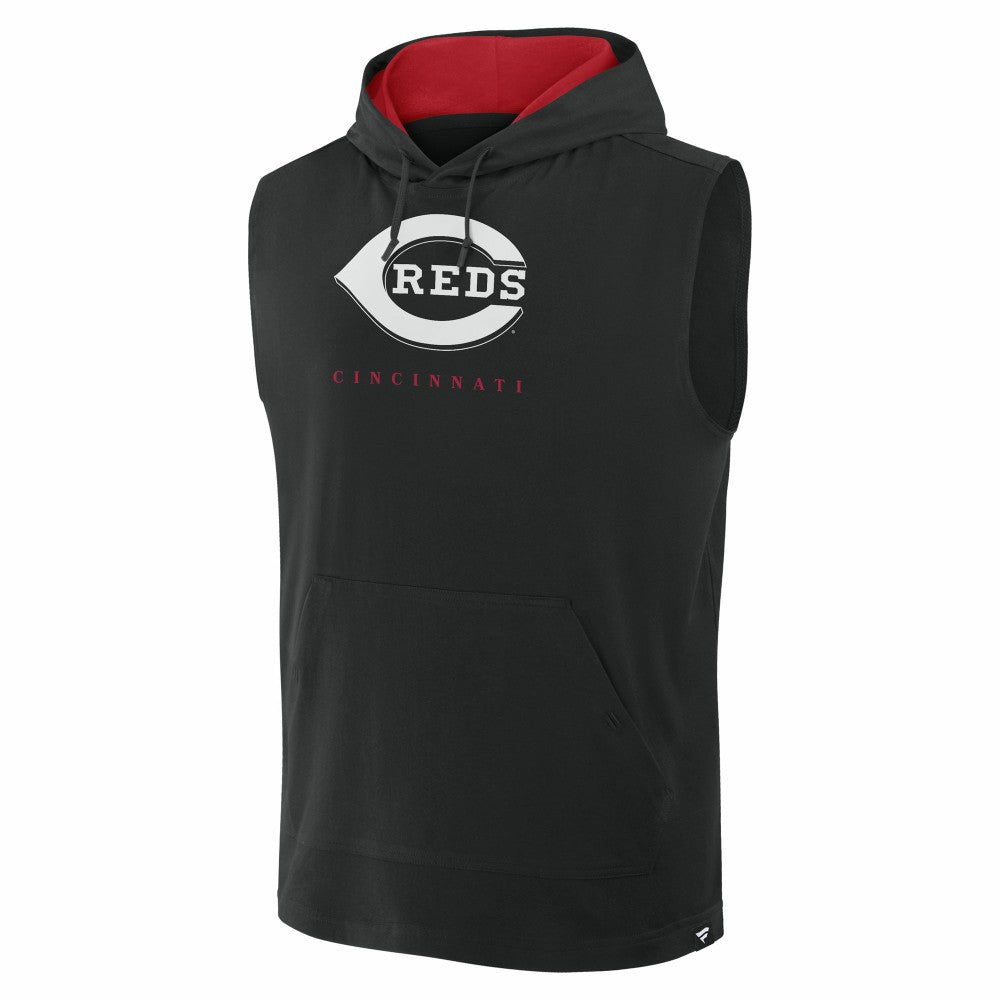 Cincinnati Reds Fanatics Fire Speed Sleeveless Pullover Hoodie - MLB Hoodies