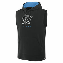 Miami Marlins Fanatics Fire Speed Sleeveless Pullover Hoodie - MLB Hoodies