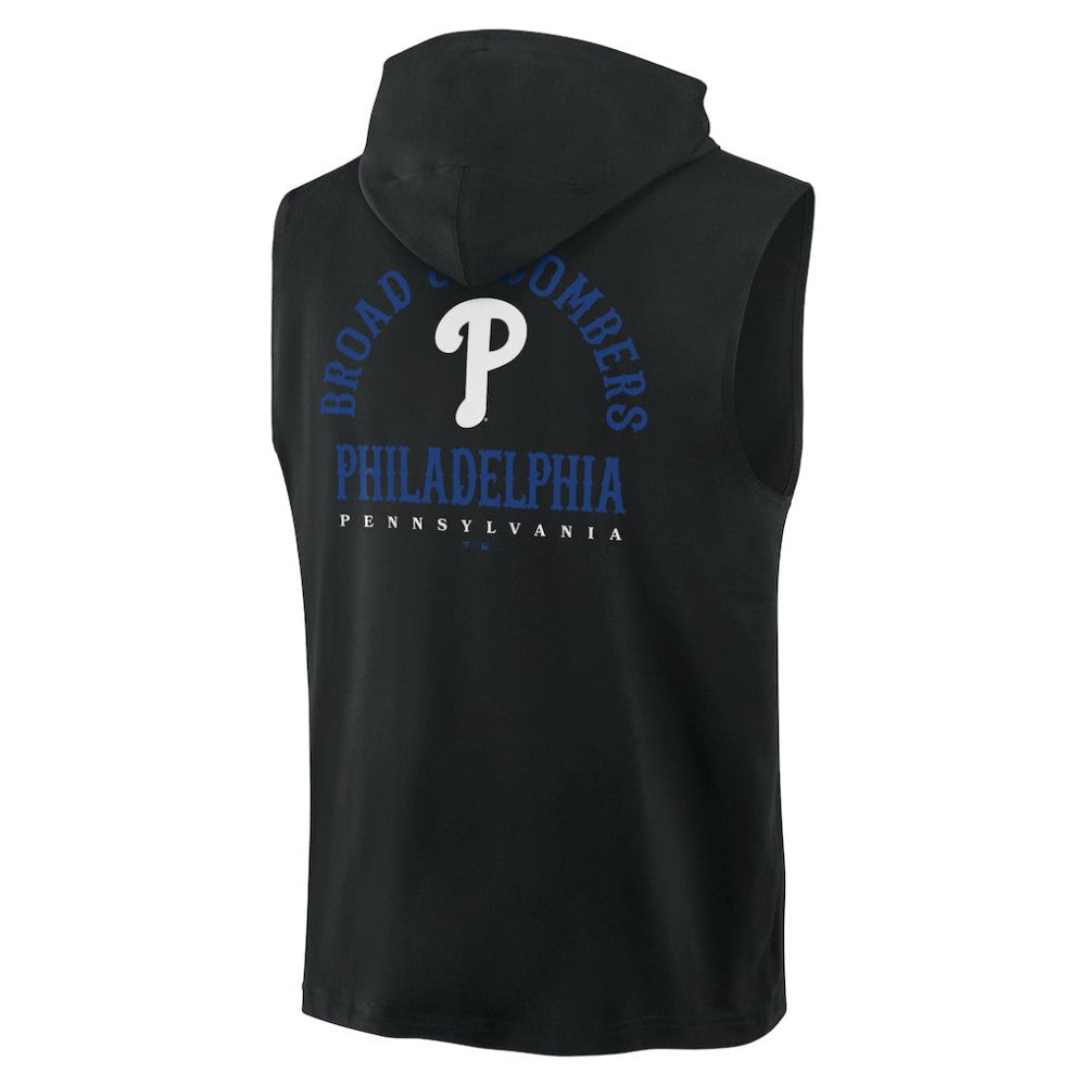 Philadelphia Phillies Fanatics Fire Speed Sleeveless Pullover Hoodie - MLB Hoodies