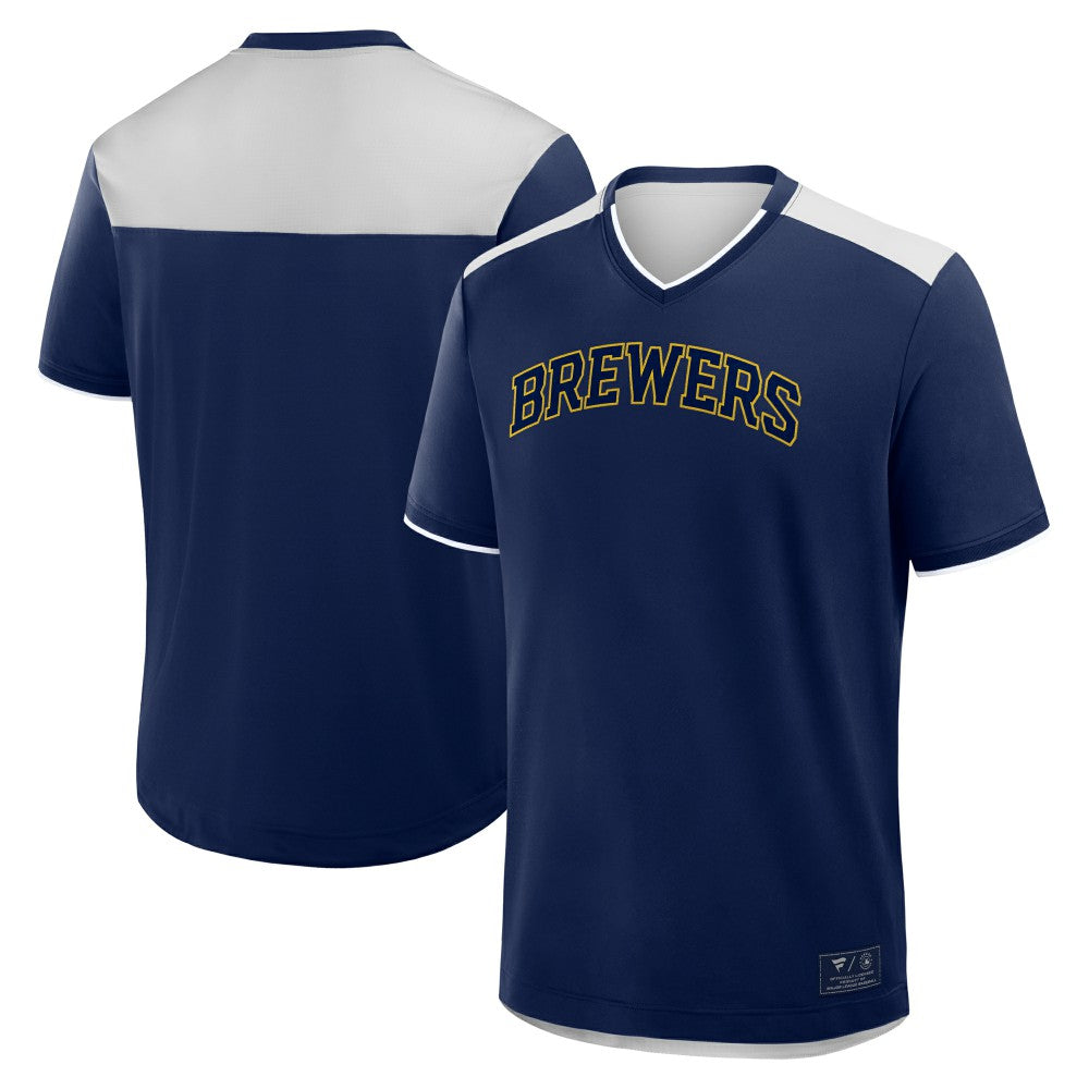 Milwaukee Brewers Fanatics Walk Off V-Neck T-Shirt - MLB T-shirts