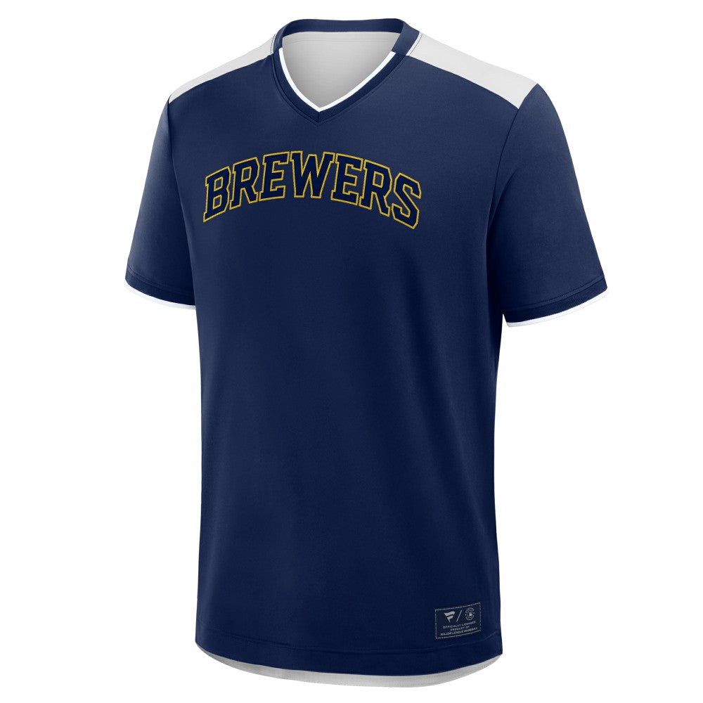 Milwaukee Brewers Fanatics Walk Off V-Neck T-Shirt - MLB T-shirts