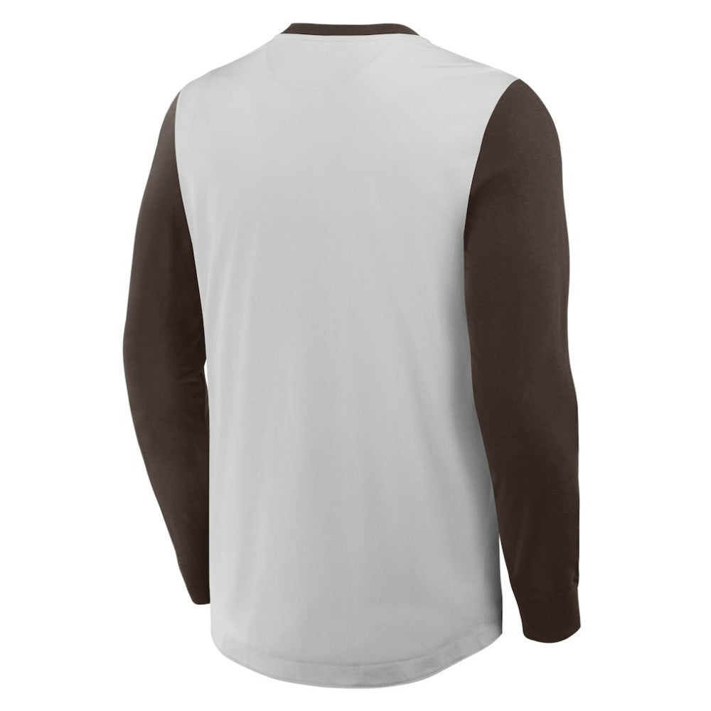 San Diego Padres Fanatics Clubhouse Long Sleeve Henley Shirt - MLB