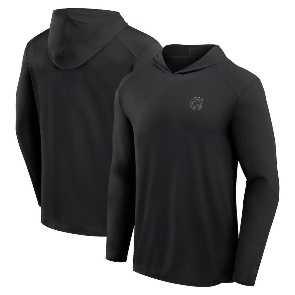Chicago Cubs Fanatics Front Office Power Mono Long Sleeve Hoodie T-Shirt - MLB Hoodies