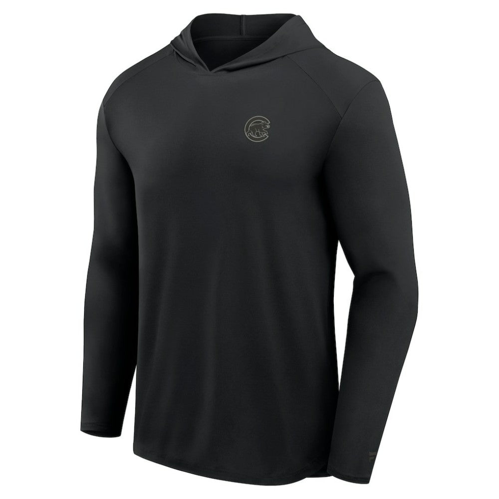 Chicago Cubs Fanatics Front Office Power Mono Long Sleeve Hoodie T-Shirt - MLB Hoodies