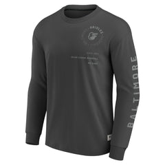 Baltimore Orioles Fanatics Elements Future Ground Tonal Info Long Sleeve T-Shirt - MLB T-shirts
