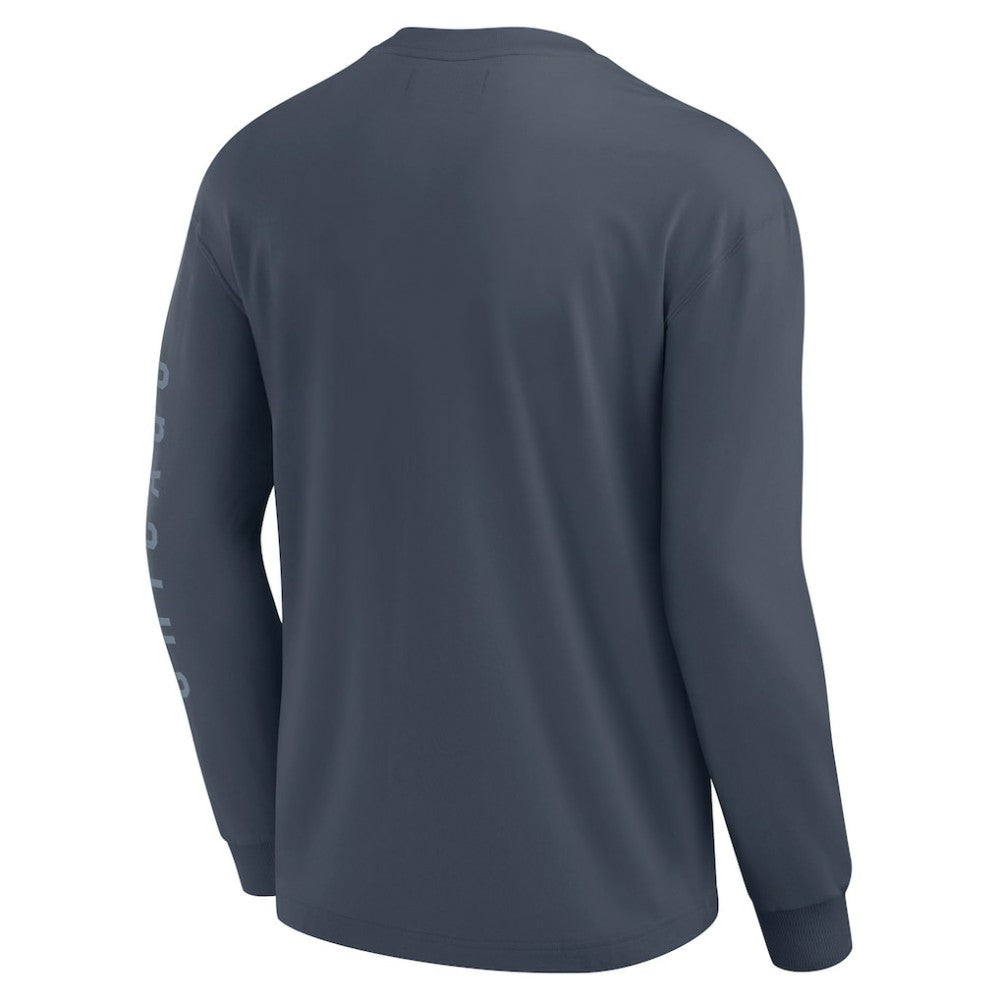 Chicago Cubs Fanatics Elements Future Ground Tonal Info Long Sleeve T-Shirt - MLB T-shirts