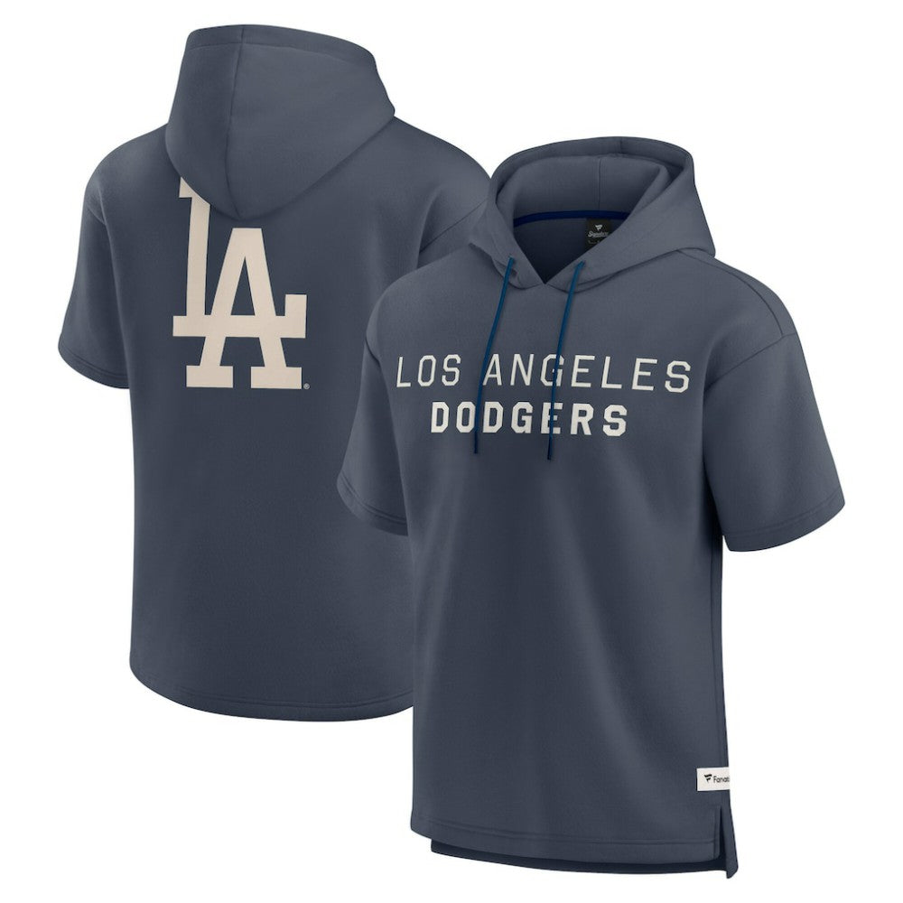 Los Angeles Dodgers Fanatics Elements Future Ground Lettering Short Sleeve Pullover Hoodie - MLB Hoodies
