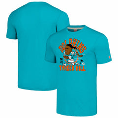 Miami Dolphins Tyreek Hill  Homage Unisex Caricature Player Tri-Blend T-Shirt | NFL Outlet