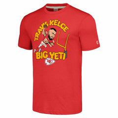 Kansas City Chiefs Travis Kelce  Homage Unisex Caricature Player Tri-Blend T-Shirt | NFL Sale