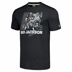 Las Vegas Raiders Bo Jackson  Homage Unisex Caricature Retired Player Tri-Blend T-Shirt | NFL On sale