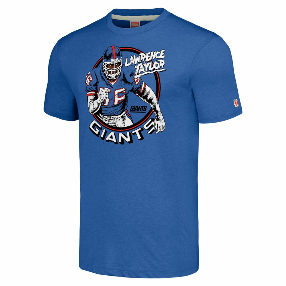 New York Giants Lawrence Taylor  Homage Unisex Caricature Retired Player Tri-Blend T-Shirt | NFL Near me