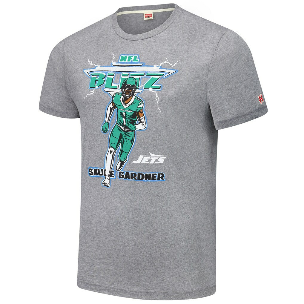 New York Jets Ahmad Sauce Gardner  Homage Unisex NFL Blitz Player Tri-Blend T-Shirt | NFL On sale