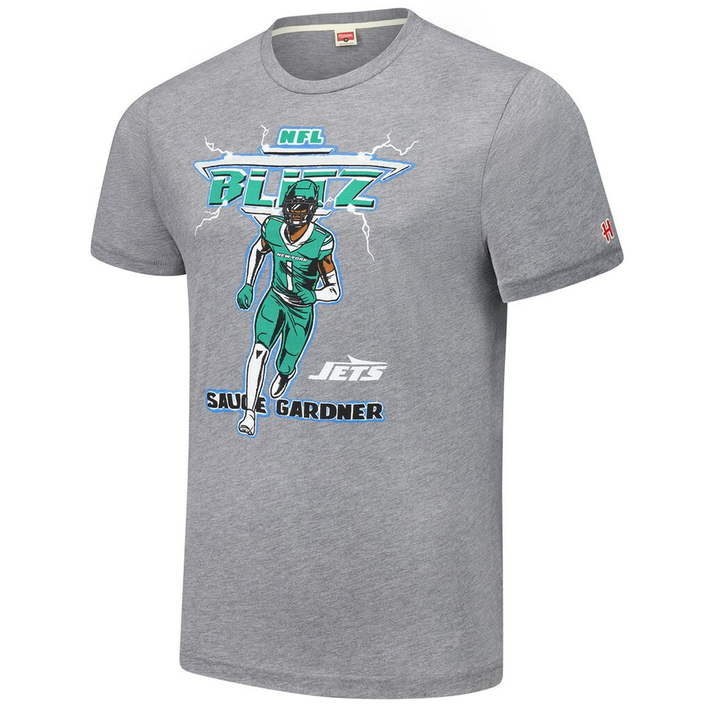 New York Jets Ahmad Sauce Gardner  Homage Unisex NFL Blitz Player Tri-Blend T-Shirt | NFL On sale