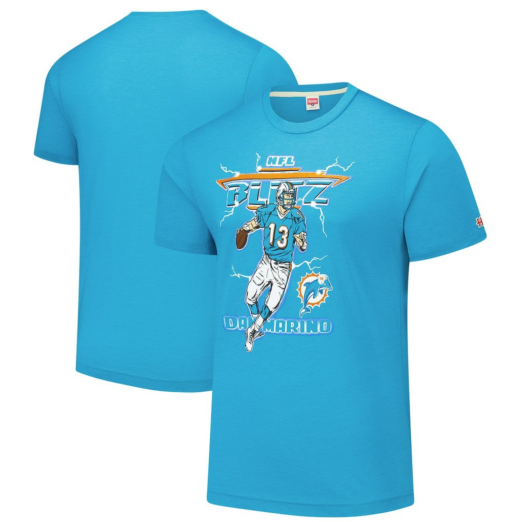 Miami Dolphins Dan Marino  Homage Unisex NFL Blitz Retired Player Tri-Blend T-Shirt | NFL Hot