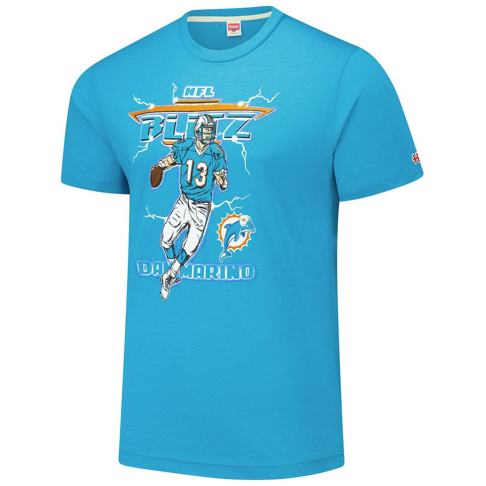 Miami Dolphins Dan Marino  Homage Unisex NFL Blitz Retired Player Tri-Blend T-Shirt | NFL Hot