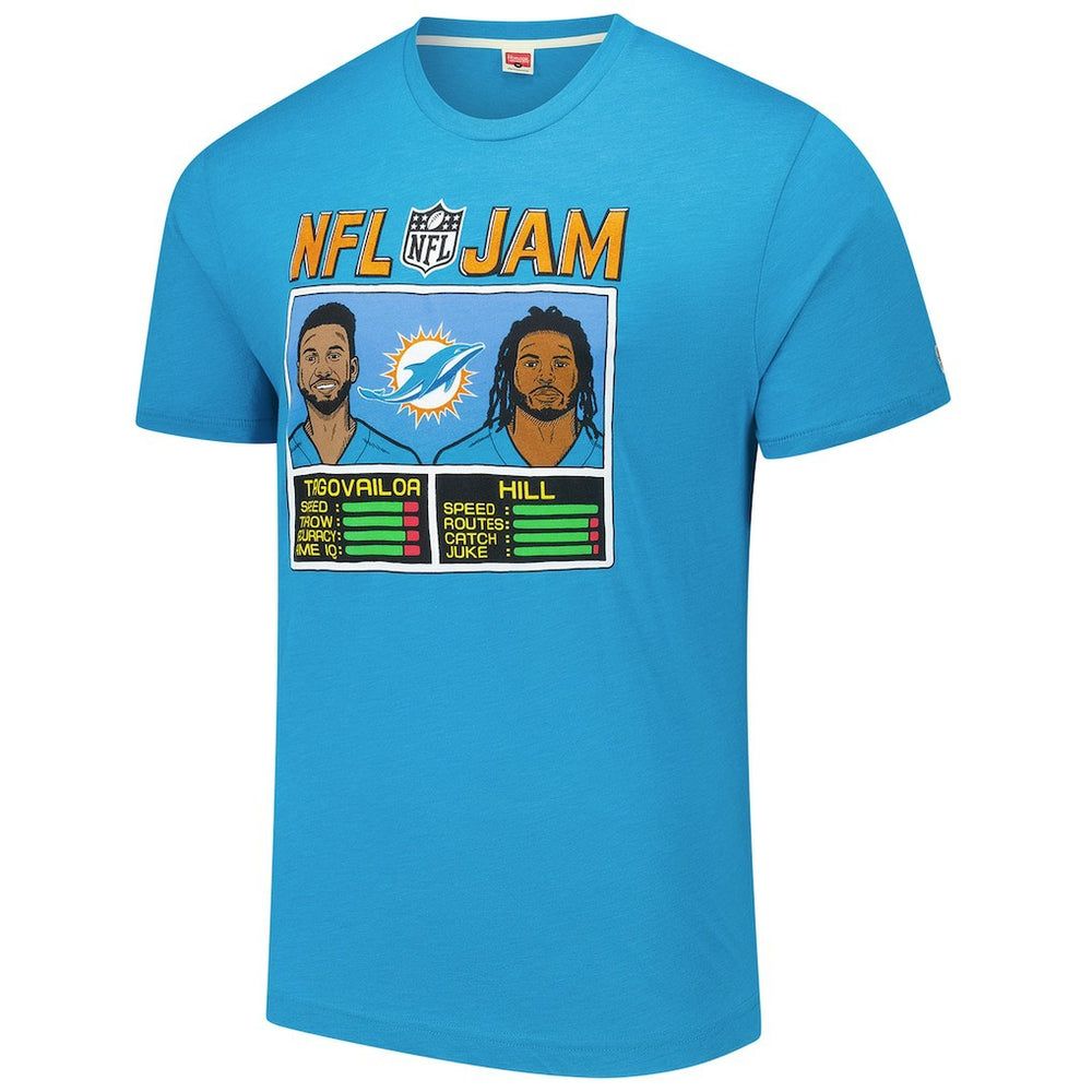 Miami Dolphins Tua Tagovailoa & Tyreek Hill  Homage Unisex NFL Jam Tri-Blend T-Shirt | NFL US