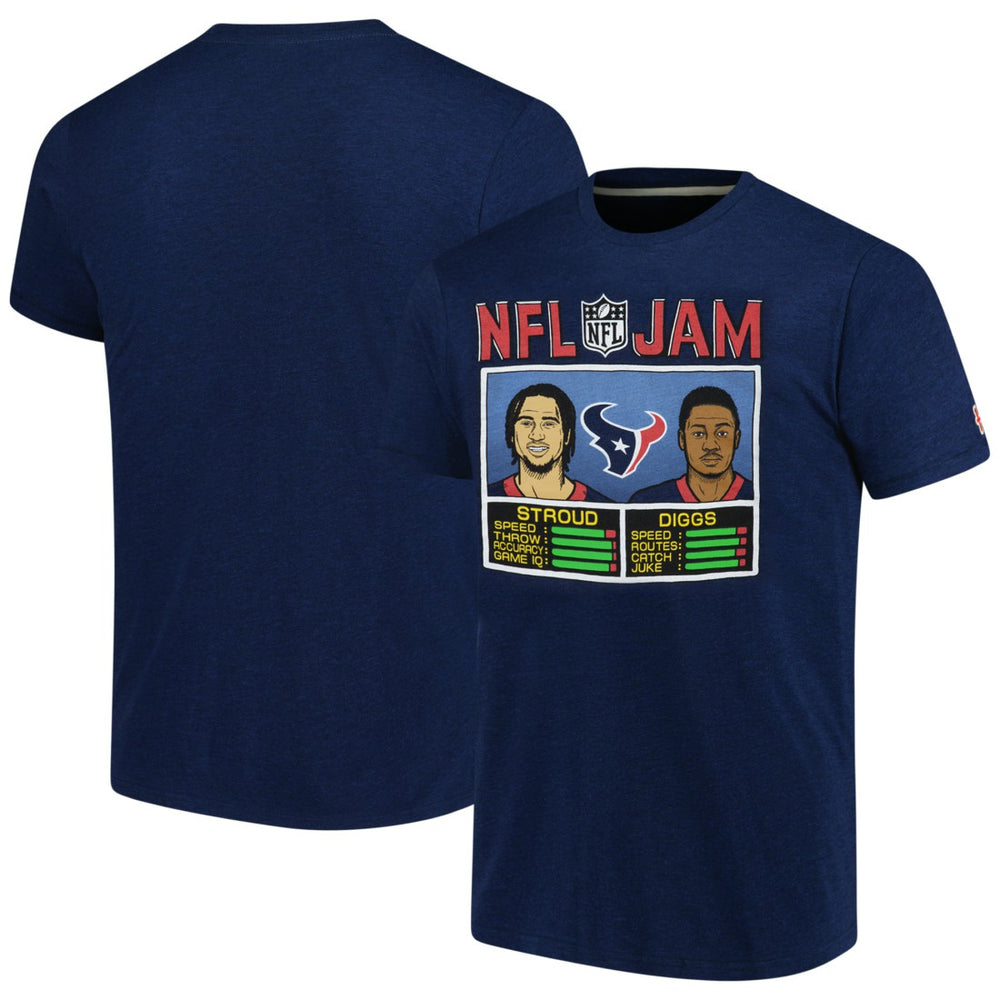 Houston Texans C.J. Stroud & Stefon Diggs  Homage Unisex NFL Jam Tri-Blend T-Shirt | NFL Sale