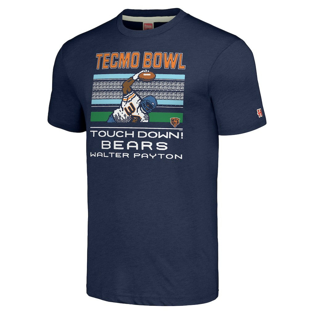Chicago Bears Walter Payton  Homage Unisex Tecmo Bowl Retired Player Graphic Tri-Blend T-Shirt | NFL Discount